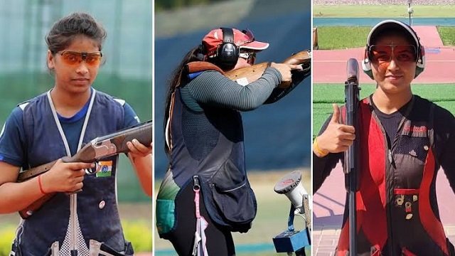 Asian-Games-2026-Day-11-India-Womens-Trap-Shooters-Secure-Silver-Medal