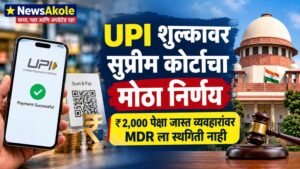 UPI शुल्कावर सर्वोच्च न्यायालयाचा मोठा निर्णय; ₹2,000 पेक्षा जास्त व्यवहारांवरील MDR ला स्थगिती नाही