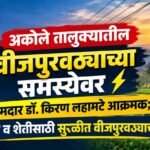अकोले तालुक्यातील वीजपुरवठ्याच्या समस्येवर आमदार डॉ. किरण लहामटे आक्रमक; गावठाण व शेतीसाठी सुरळीत वीजपुरवठ्याची मागणी