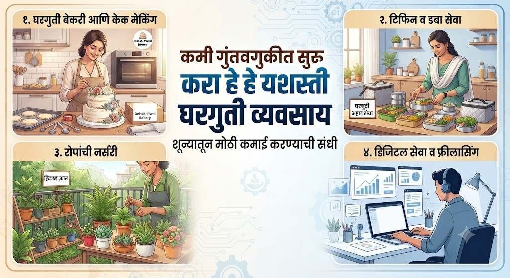 कमी गुंतवणुकीत सुरू करा हे यशस्वी घरगुती व्यवसाय