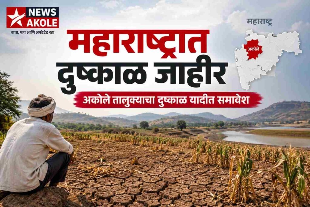 महाराष्ट्रात 265 तालुक्यांमध्ये दुष्काळ जाहीर; अकोले तालुक्याचाही समावेश
